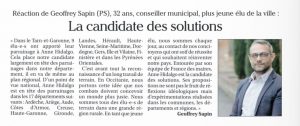 Il soutient la candidature d'Anne Hidalgo lors des élections présentielles 2022. Son engagement de militant socialiste