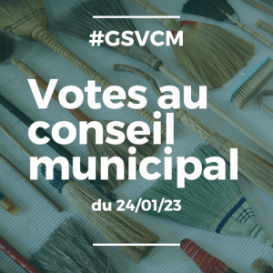 liste de mes votes au conseil municipal du 24/01/2023