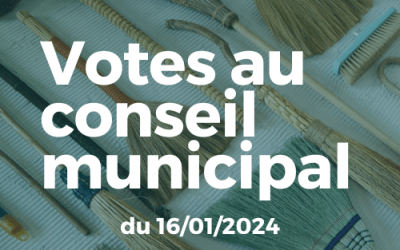Votes au Conseil municipal de Grisolles du 16 janvier 2024