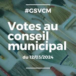 Liste des votes et compte rendu du conseil municipal du 12 mars 2024.