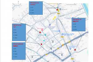 Localisation des Nouvelles bornes déchets à Grisolles