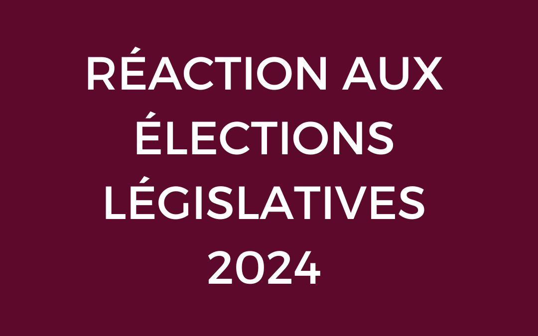 Réaction suite à la dissolution de l&rsquo;Assemblée nationale