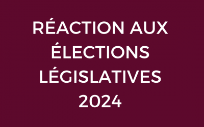 Réaction suite à la dissolution de l&rsquo;Assemblée nationale