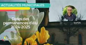 Date des permanences d'élu 2024-2025