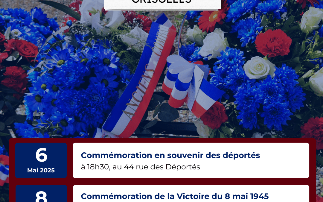 Commémorations du 6 et 8 mai à Grisolles 2025