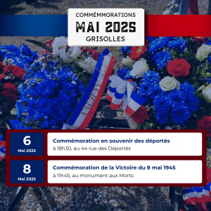 Commémorations du 6 et 8 mai à Grisolles 2025