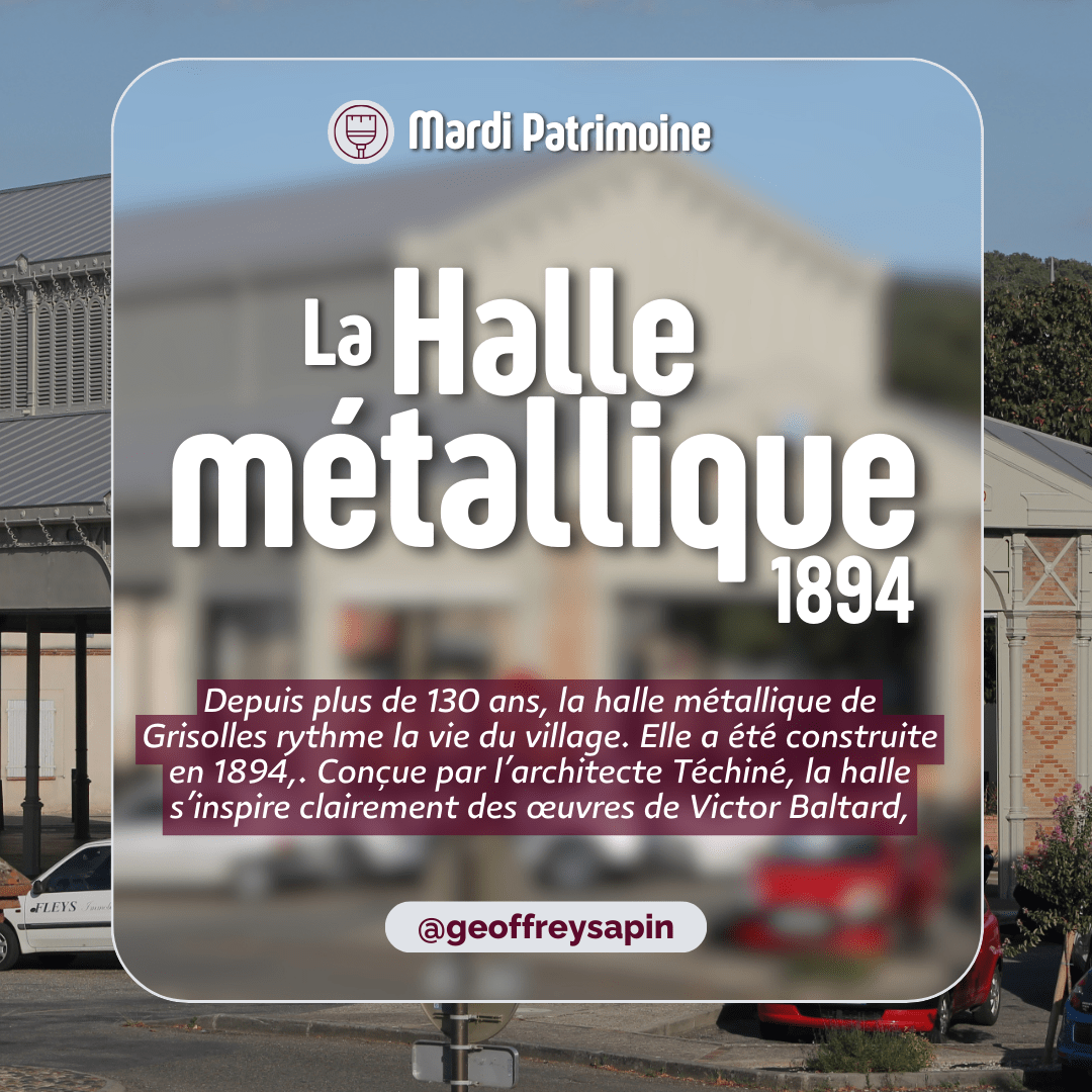 La Halle métallique de  Grisolles1894