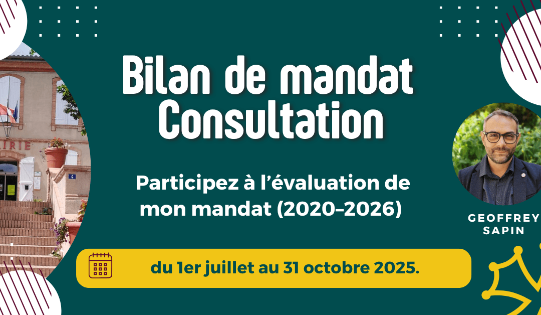 Consultation citoyenne à Grisolles : bilan de mandat 2020–2026